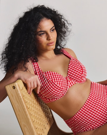 MAGISCULPT Gingham Underwired Bikini Top