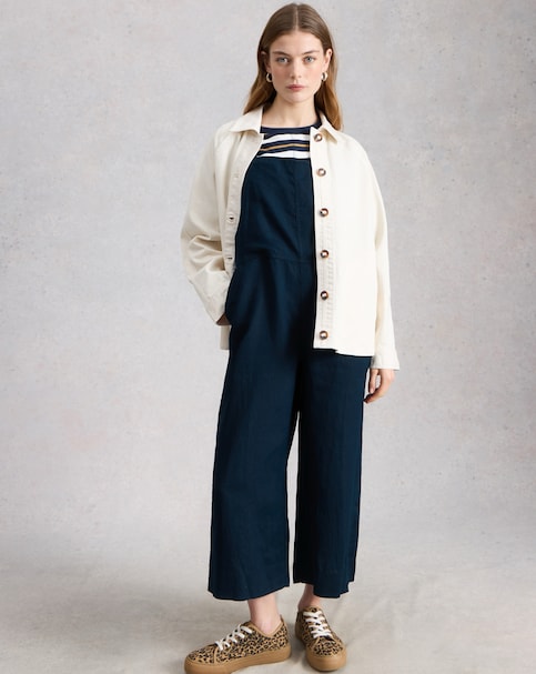 White Stuff Vivian Linen Dungaree