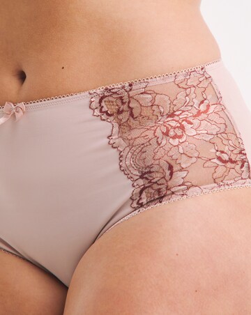 Pretty Secrets (2 Pack) Ella Lace Full Brief Knickers Mink/Rust