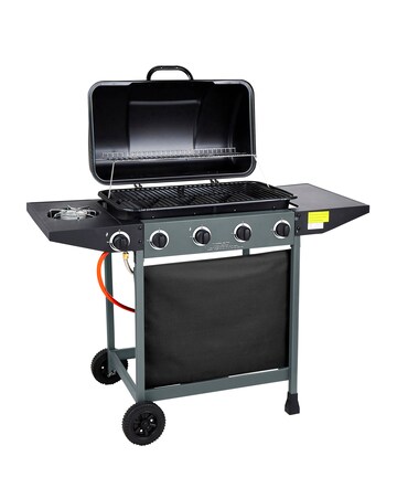 4 Burner Gas BBQ with Side Burner