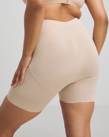 Naomi&Nicole Unbelievable Comfort Firm Control Waistline Bike Pant Beige