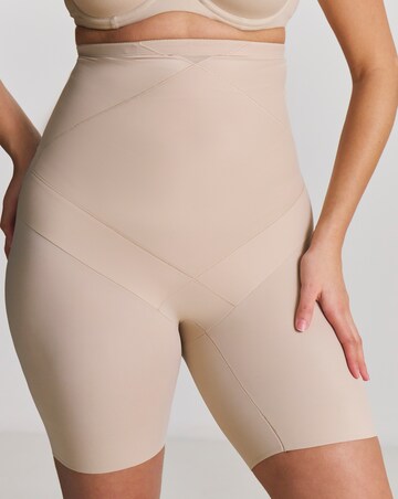 Miraclesuit Instant Tummy Tuck Firm Control Hi Waist Thigh Slimmer Nude
