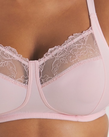 Pretty Secrets (2 Pack) Rosalie Non Wired Full Cup Bras (B-F) Black/Pink