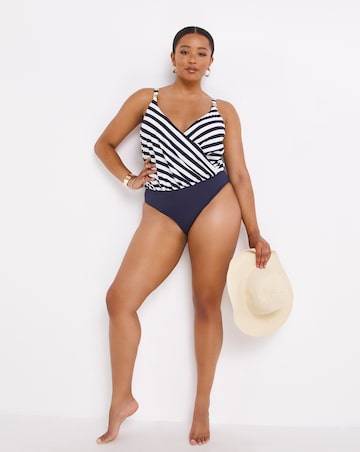 MAGISCULPT Twist Front Blouson Swimsuit