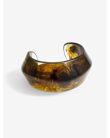 Jon Richard Green Resin Cuff Bangle