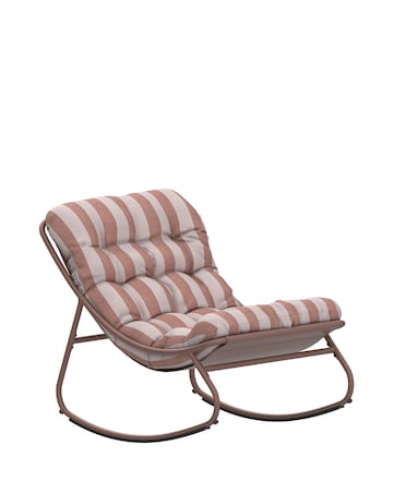 Charles Bentley Truffle Stripe Rocking Chair