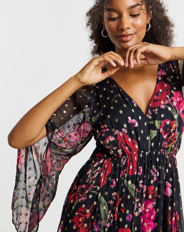 Joanna Hope Lurex Floral Maxi Dress