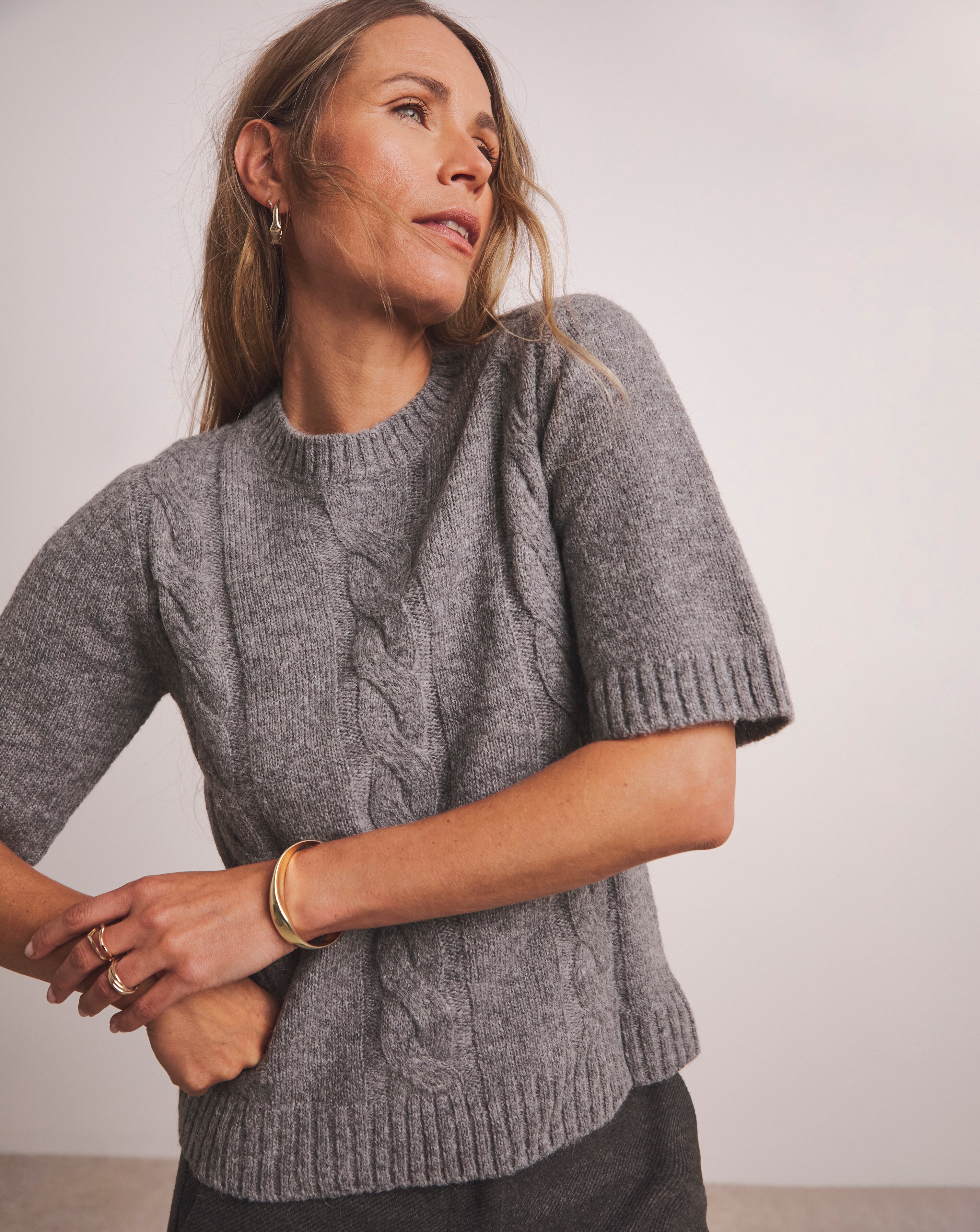 Anthology Alpaca Blend Cable Knit Jumper