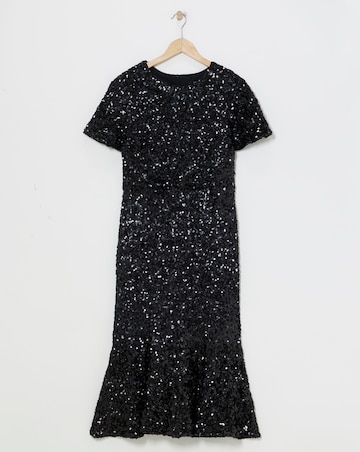 Joanna Hope Sequin Midi Dress