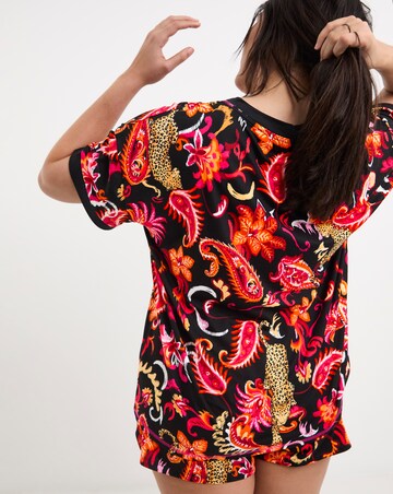 Figleaves Leopard Shortie Pyjama Set