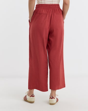 Linen Mix Wide Leg Culotte