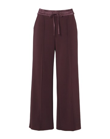 Anthology Wide Leg Joggers With Satin Trims