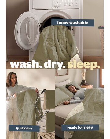 Silentnight Summer Breeze Seersucker Coverless 4.5 Tog Duvet and Pillowcase Set