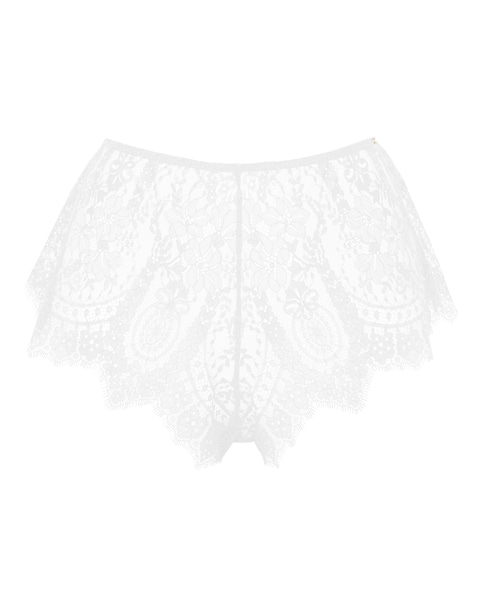 Figleaves Curve Adore Lace French Knickers White