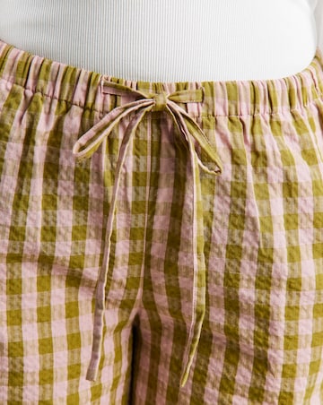 Brown and Pink Gingham Cullottes