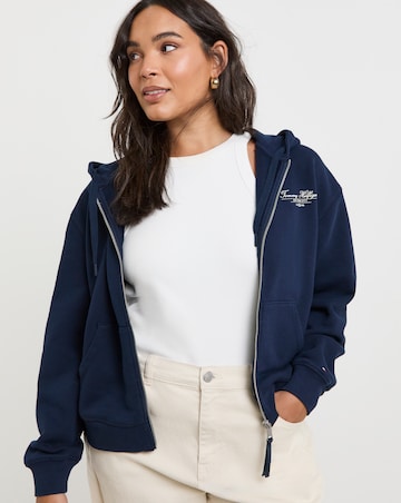 Tommy Hilfiger Script Zip Hoodie