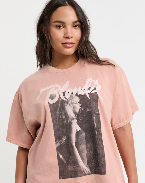 Simply Be Blush Pink Blondie License T-Shirt