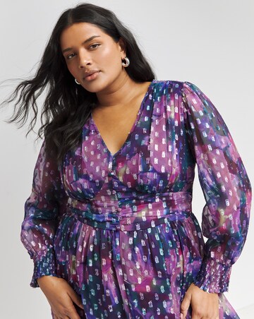 Lovedrobe Silver Detailing Midaxi Dress