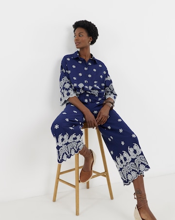 Embroidered Border Shirt