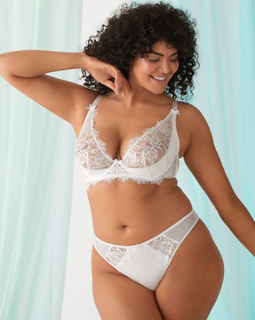 Figleaves Pulse Lace Thong White