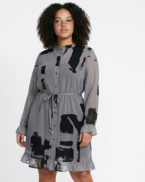 Religion Tory Abstract Ruffle Kaftan
