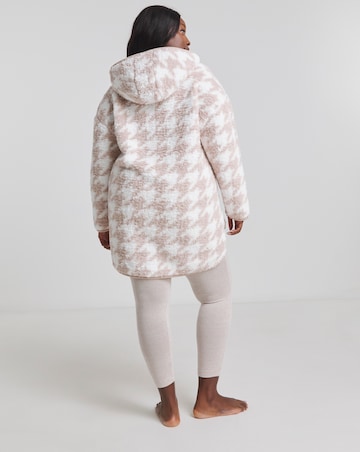 Pretty Secrets Quarter Zip Snuggle Top With Ribbed Leggings Lounge Set