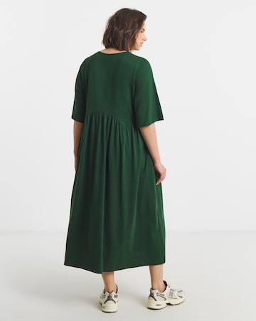 Boxy Sleeve Midi Dress
