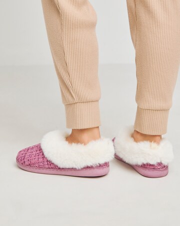 Marigold Fluffy Slipper - Extra Wide Fit (EEE)