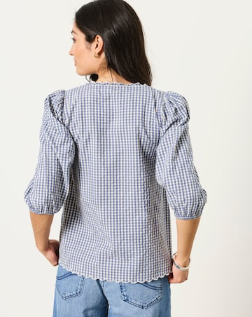 FatFace Sofia Gingham Blouse
