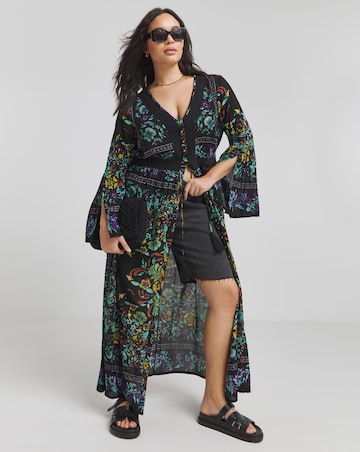Joe Browns Marine Boho Crinkle Maxi Dress