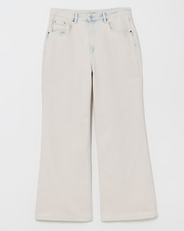 Simply Be Bleach Wash 00s Wide Leg Jean