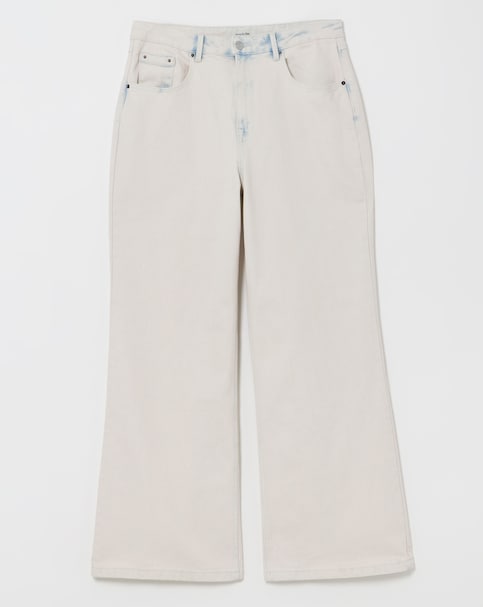 Simply Be Bleach Wash 00s Wide Leg Jean