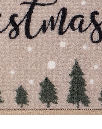 Christmas Trees Washable Runner and Mat