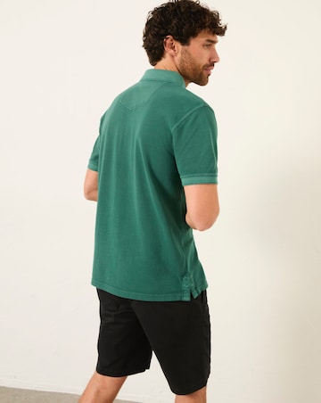 FatFace Pique Short Sleeve Polo (Regular & Tall) - Jade