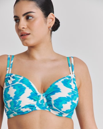 JD Williams Ikat Print Underwired Bikini Top