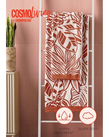 Cosmo Floral Cotton 4 Piece Towel Bale