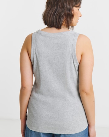 Black, White and Grey Pack of 3 High Neck Tank Tops