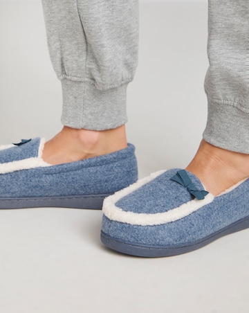 Loretta Ballet Slipper With Bow Wide E Fit