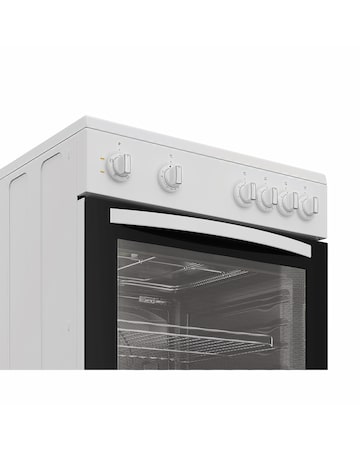 Indesit I6V3KMW/UK 60cm Electric Single Oven with Ceramic Hob - White