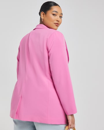 Pink Single Breasted Blazer
