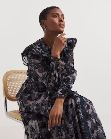 Ted Baker Alexieh Ruffle Floral Maxi Dress