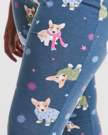 Simply Be Value Legging Pyjama Set Dog Print