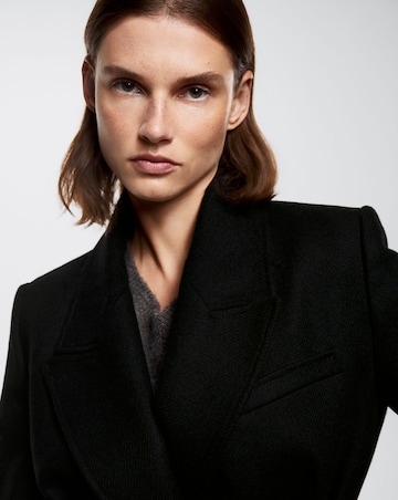 Mango Paris Long Coat With Lapels