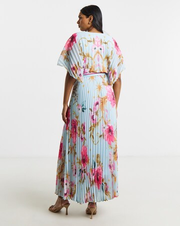 Joanna Hope Printed Pleated Maxi Dress