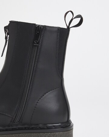 Heavenly Feet Oberon zip Chunky Boot Ex Wide Fit