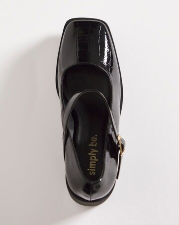 Reus Mary Jane Platform Heeled Shoes - Wide Fit (E)