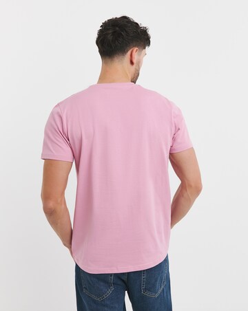 Pure Cotton Crew Neck T-Shirt- Pink