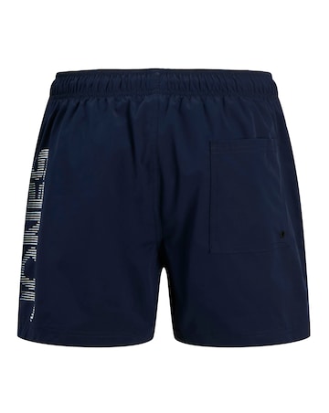 Jack & Jones Maui Logo Swim Short - Navy