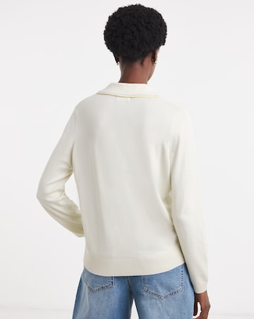 Collared Tipping Cardigan