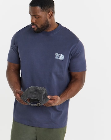 Jack & Jones Coastal Woodland Back Graphic T-Shirt - Grey